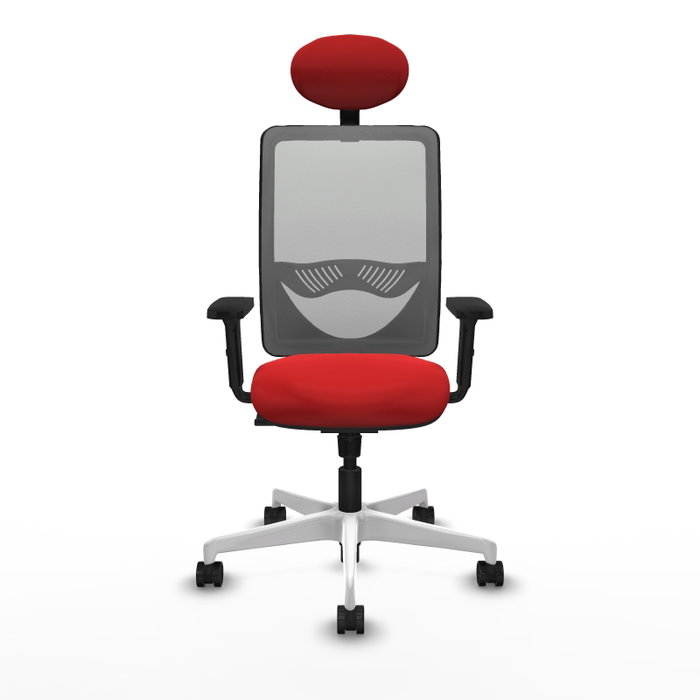 PIQUERAS Y CRESPO Silla de oficina Zulema con mecanismo Sincro, Rojo y Gris PIQUERAS Y CRESPO Silla de oficina Zulema con mecanismo Sincro, Rojo y Gris