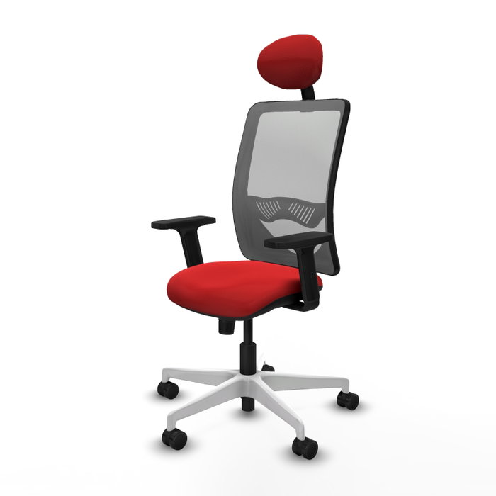 PIQUERAS Y CRESPO Silla de oficina Zulema con mecanismo Sincro, Rojo y Gris PIQUERAS Y CRESPO Silla de oficina Zulema con mecanismo Sincro, Rojo y Gris
