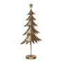 Figura Árbol Oro Metal Decoración 42,50 X 17 X 92 cm