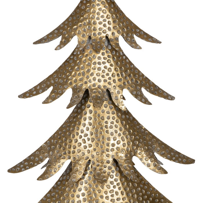 Figura Árbol Oro Metal Decoración 42,50 X 17 X 92 cm
