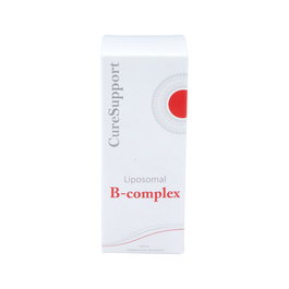 CURESUPPORT Complejo B Liposomal Líquido 150ml con Vitaminas B1, B3, B5, B6, B7, B9, B12, Colina y PABA Sabor Piña