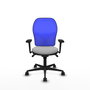 PIQUERAS Y CRESPO Silla de oficina Jorquera Gris claro y Azul
