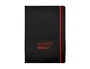 Antartik Cuaderno A4 Tapa Dura, Hojas Cuadriculadas, 100 Hojas 80gr FSC, Negro y Rojo