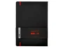 Antartik Cuaderno A4 Tapa Dura, Hojas Cuadriculadas, 100 Hojas 80gr FSC, Negro y Rojo