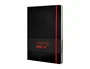 Antartik Cuaderno A4 Tapa Dura, Hojas Cuadriculadas, 100 Hojas 80gr FSC, Negro y Rojo