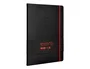 Antartik Cuaderno A4 Tapa Dura, Hojas Cuadriculadas, 100 Hojas 80gr FSC, Negro y Rojo