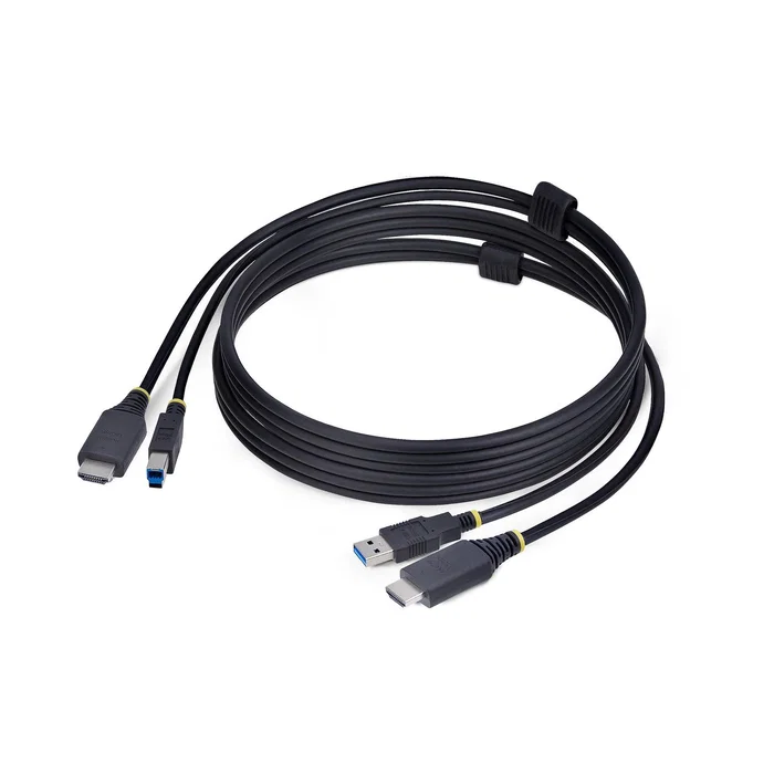 StarTech.com Cable KVM HDMI 4K 60Hz y USB 3.0 de 1,8m - Negro StarTech.com Cable KVM HDMI 4K 60Hz y USB 3.0 de 1,8m - Negro