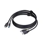 Cable kvm hdmi y usb 3.0 5gbps de 1 8m