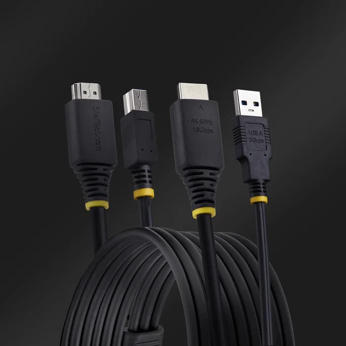 Cable kvm hdmi y usb 3.0 5gbps de 1 8m