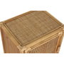 DKD Home Decor Mesita Auxiliar Abeto y Ratán con 1 Puerta