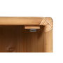 DKD Home Decor Mesita Auxiliar Abeto y Ratán con 1 Puerta