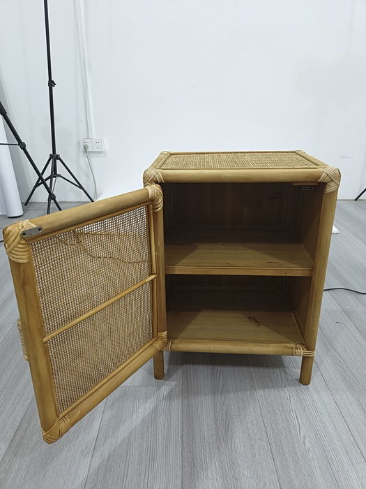 DKD Home Decor Mesita Auxiliar Tropical Marron Claro 35 x 60 x 46 cm