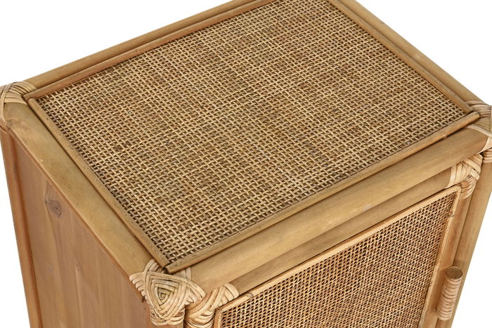 DKD Home Decor Mesita Auxiliar Tropical Marron Claro 35 x 60 x 46 cm