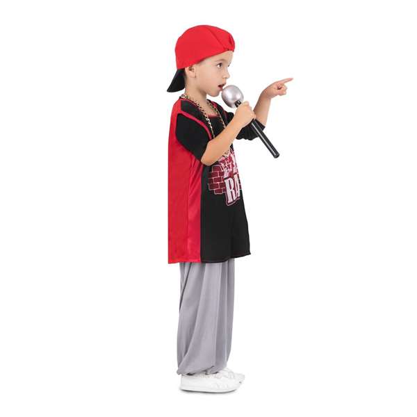 My Other Me Disfraz Yo Quiero Ser Rapero/a Gorra Cadena Camiseta Micrófono Pantalón Talla 3-5 años