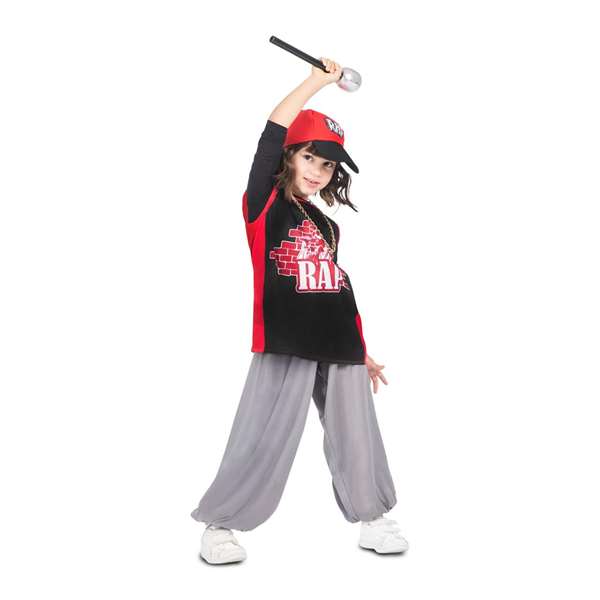 My Other Me Disfraz Yo Quiero Ser Rapero/a Gorra Cadena Camiseta Micrófono Pantalón Talla 3-5 años