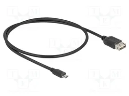 DeLOCK 81517 Cable USB 2.0 Micro-USB B Macho a USB A Hembra 0,5 m