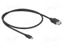 DeLOCK 81517 Cable USB 2.0 Micro-USB B Macho a USB A Hembra 0,5 m