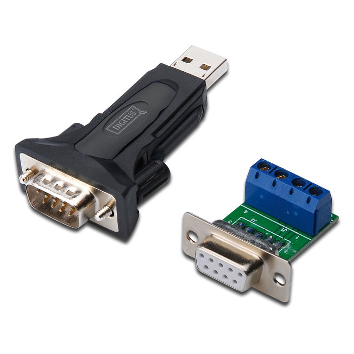 Digitus Conversor USB 2.0 a Serie RS485 con Cable de Extensión de 80 cm