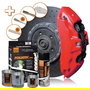 Foliatec FO2185 Kit Pintura Para Pinzas De Freno Neón Rojo 4 Componentes