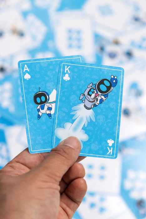Astro Bot Baraja de Naipes Metal