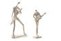 DKD Home Decor Figura de Músico en Resina Dorado Pack de 2
