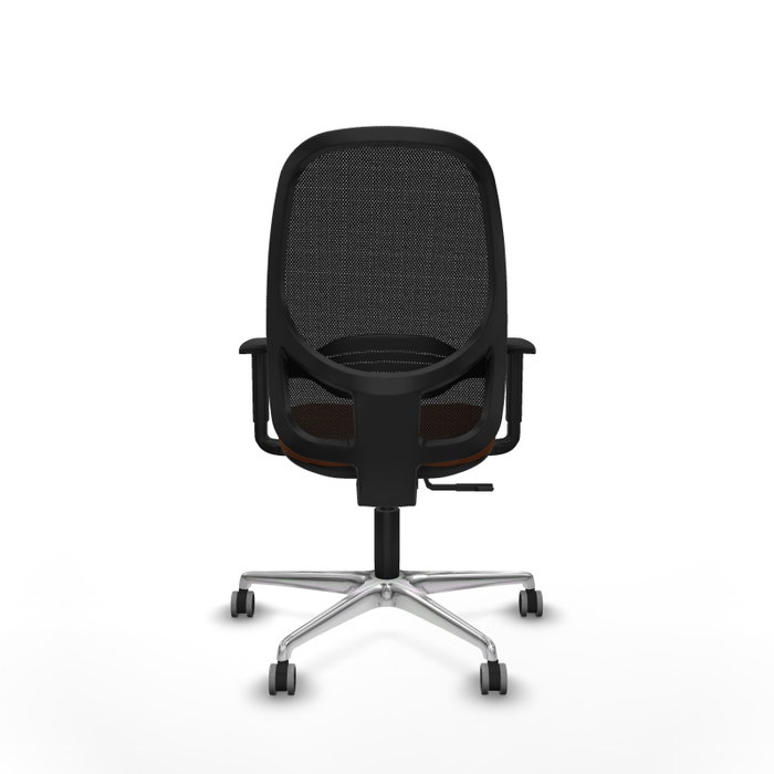 PIQUERAS Y CRESPO Silla de oficina Cilanco con mecanismo Sincro, Marrón y Negro