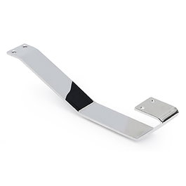 Q&Q Pata Metálica Low Ajustable 58-62 mm Altura 290 mm Largo Cromo 4 mm Grosor para Sofás y Muebles