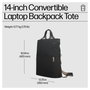 HP Mochila Convertible para Ordenador Portátil de 14 Pulgadas - Negro y Taupe
