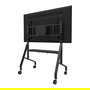 Neomounts FL50-575BL1 Carro Multimedia con Ruedas para TV 65-115", Acero Negro, 125 kg, VESA, 5 Años Garantía, Soporte de Suelo Móvil