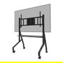 Neomounts FL50-575BL1 Carro Multimedia con Ruedas para TV 65-115", Acero Negro, 125 kg, VESA, 5 Años Garantía, Soporte de Suelo Móvil