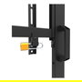 Neomounts FL50-575BL1 Carro Multimedia con Ruedas para TV 65-115", Acero Negro, 125 kg, VESA, 5 Años Garantía, Soporte de Suelo Móvil