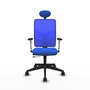 PIQUERAS Y CRESPO Silla de oficina Motilla Azul con Mecanismo Sincro/Traslack