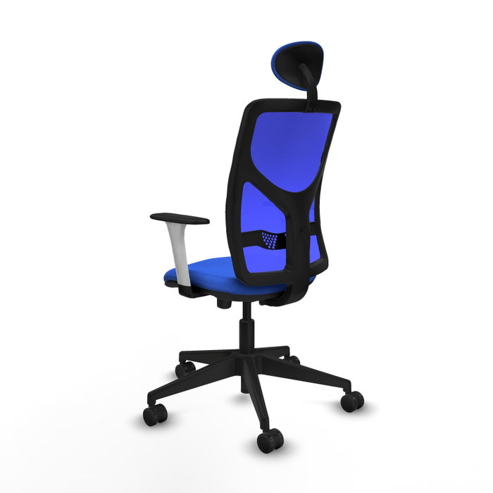 PIQUERAS Y CRESPO Silla de oficina Motilla Azul con Mecanismo Sincro/Traslack