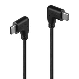 Lindy Cable USB 2.0 USB C a USB C Angular 0,5 m Negro 32008