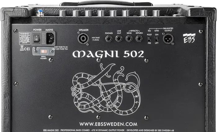 EBS Magni 502 Amplificador Bajo Combo 1 x 15" Tweeter - 500W (2 Ohms)