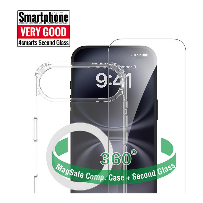 4smarts 360 Premium Protection Set para Apple iPhone 17 Air, Transparente, 16,8 cm (6.6")