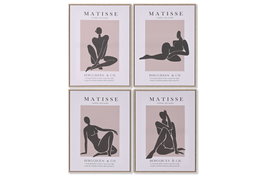 DKD Home Decor Cuadro Lienzo Matisse 4 Surtido 45x2,5x60 cm