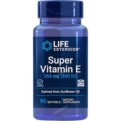LIFE EXTENSION Super Vitamina E 268 mg 400 IU 90 Softgels LIFE EXTENSION Super Vitamina E 268 mg 400 IU 90 Softgels