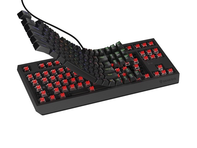 Genesis Thor 230 TKL Teclado Mecánico QWERTY Polaco RGB Outemu Red Hot-Swap Negro
