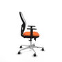 PIQUERAS Y CRESPO Silla de oficina Jorquera Naranja y Blanco