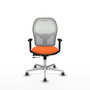 PIQUERAS Y CRESPO Silla de oficina Jorquera Naranja y Blanco