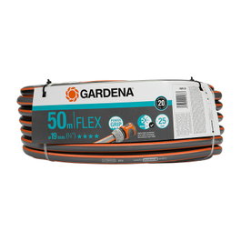 GARDENA 18055-20 Manguera Comfort FLEX de Agua 50m, 19 mm (3/4"), Gris y Naranja, 25 bar