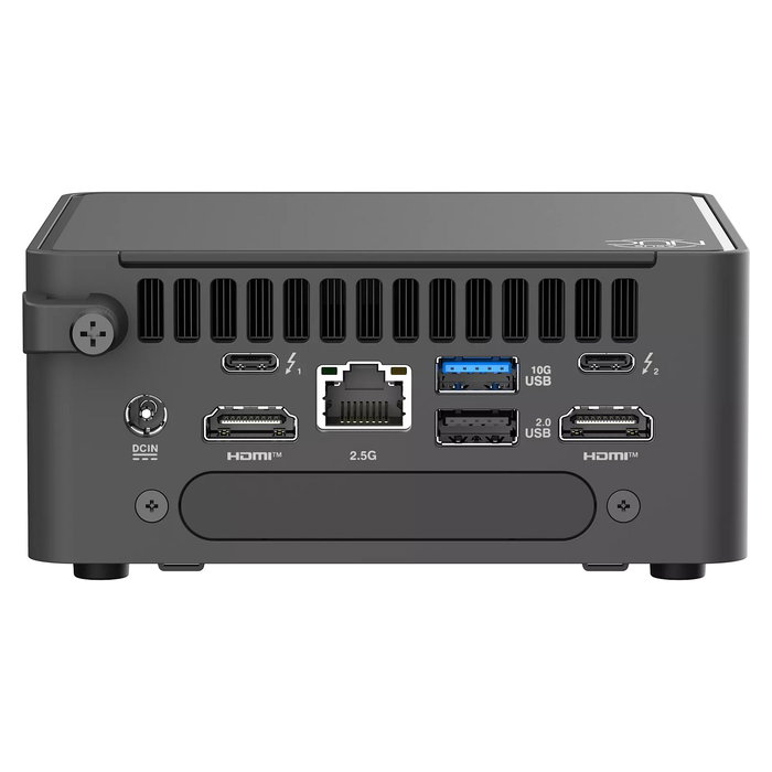 ASUS NUC15CRH-B Mini PC Barebone Pro Intel Core 7 240H, 10 Núcleos hasta 5.2 GHz, DDR5 96GB Max, Wi-Fi 7, M.2 NVMe, Negro