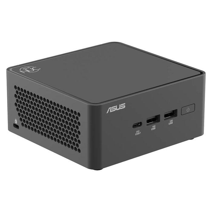 ASUS NUC15CRH-B Mini PC Barebone Pro Intel Core 7 240H, 10 Núcleos hasta 5.2 GHz, DDR5 96GB Max, Wi-Fi 7, M.2 NVMe, Negro