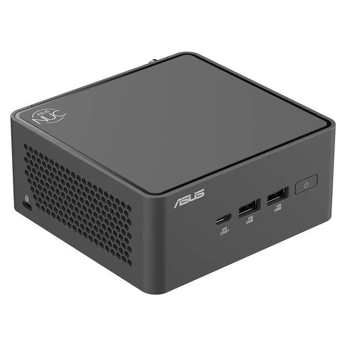 ASUS NUC15CRH-B Mini PC Barebone Pro Intel Core 7 240H, 10 Núcleos hasta 5.2 GHz, DDR5 96GB Max, Wi-Fi 7, M.2 NVMe, Negro