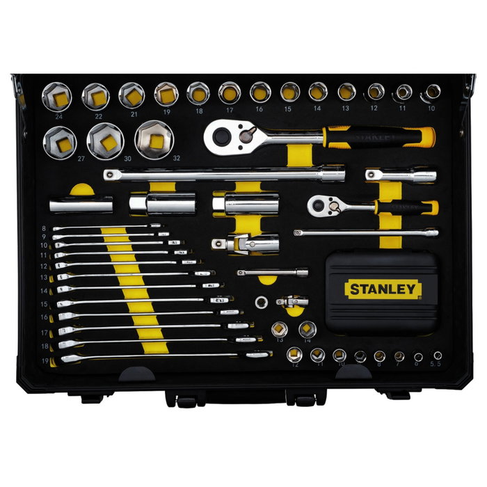 Stanley Werkzeugset de 142 piezas en maletín de aluminio