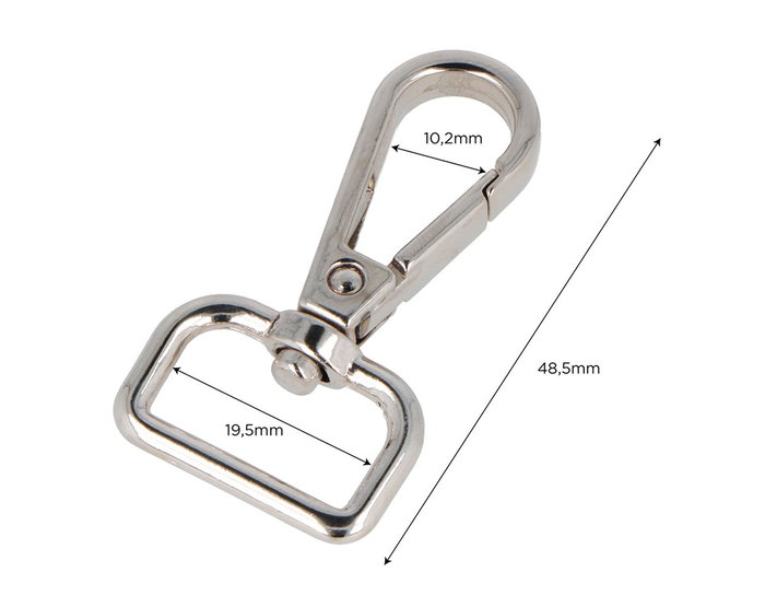 Innspiro Mosquetón Anilla Rectangular Zamak Níquel 19,50 mm (5 unidades) inevitable Innspiro Mosquetón Anilla Rectangular Zamak Níquel 19,50 mm (5 unidades) inevitable