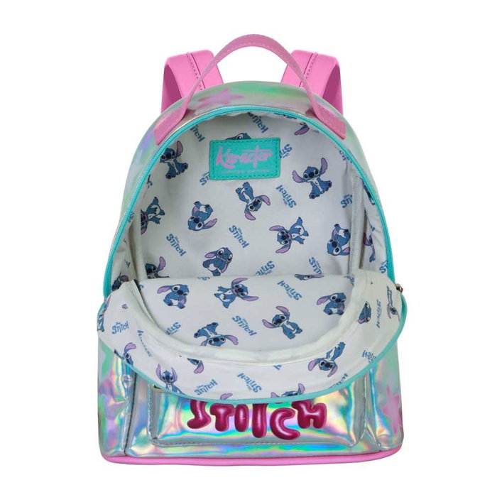 Karactermania Mochila Heady Pequeña Lilo y Stitch Cosmic Plateado