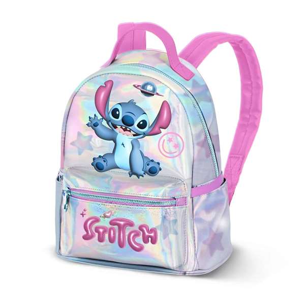Karactermania Mochila Heady Pequeña Lilo y Stitch Cosmic Plateado
