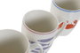 DKD Home Decor Mug Mediterraneo Colección Aiguablava Porcelana Multicolor 8.5 x 10 x 12 cm (6 Unidades)